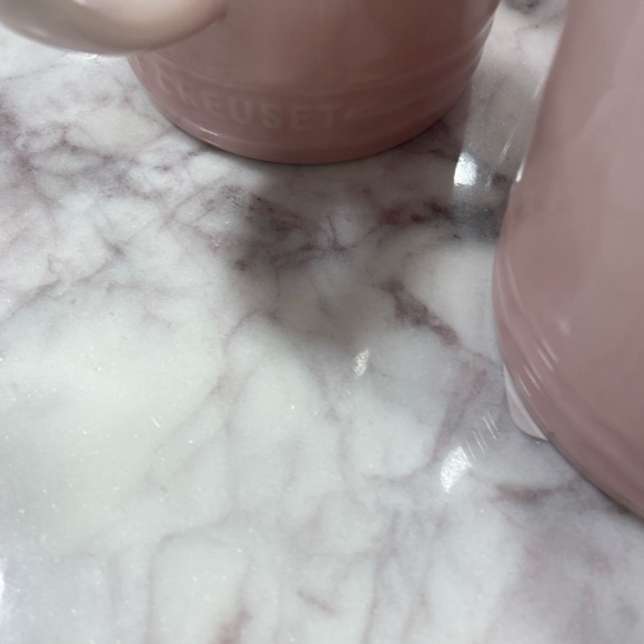 🔖 LE CREUSET  set of 3 Shell Pink Stoneware Mug 350 ml - Picture 5 of 6